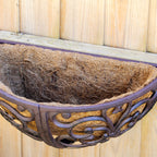 Scroll Cast Iron Hayrack Wall Planter