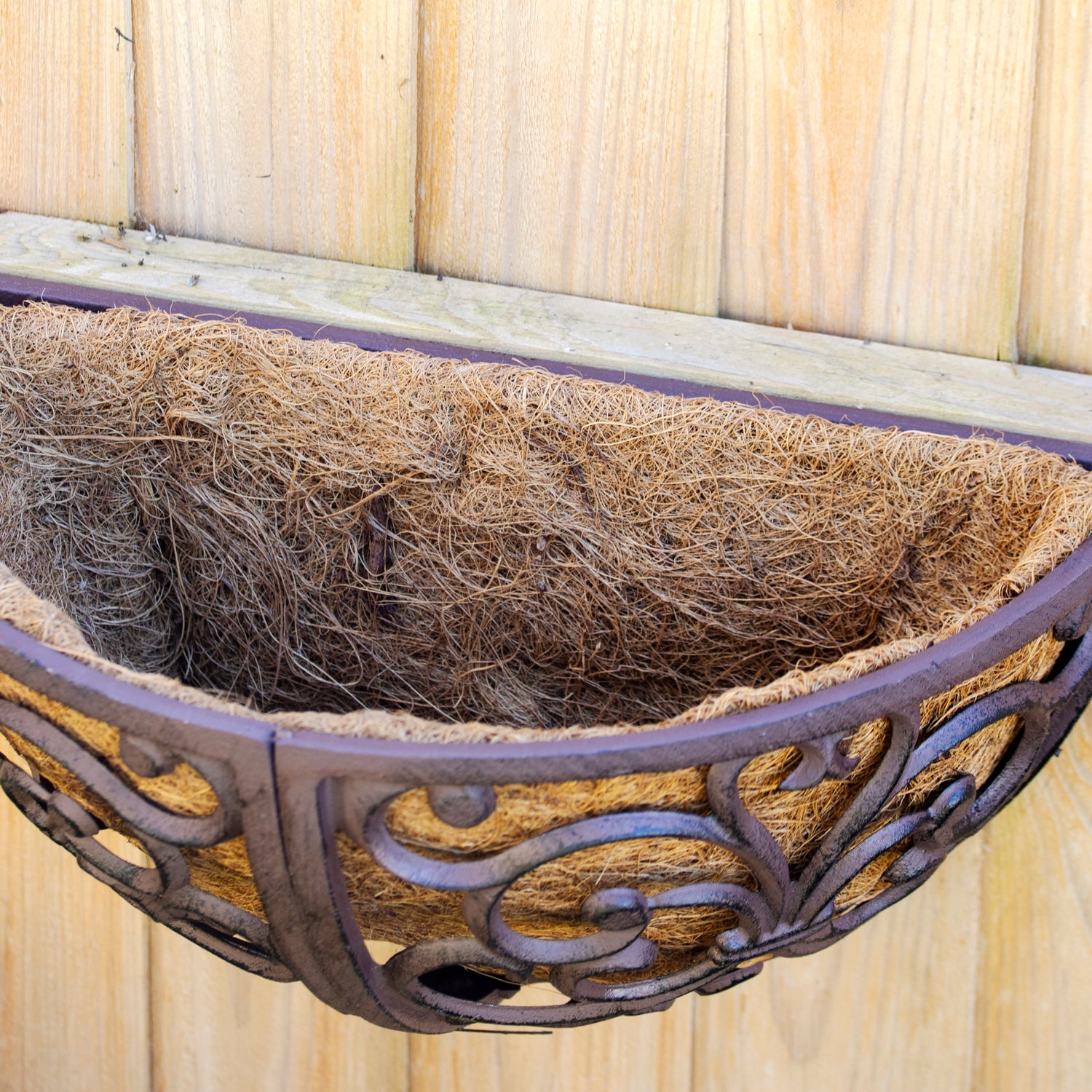 Scroll Cast Iron Hayrack Wall Planter