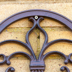 Cast Iron Scroll Round Window Frame Wall Planter