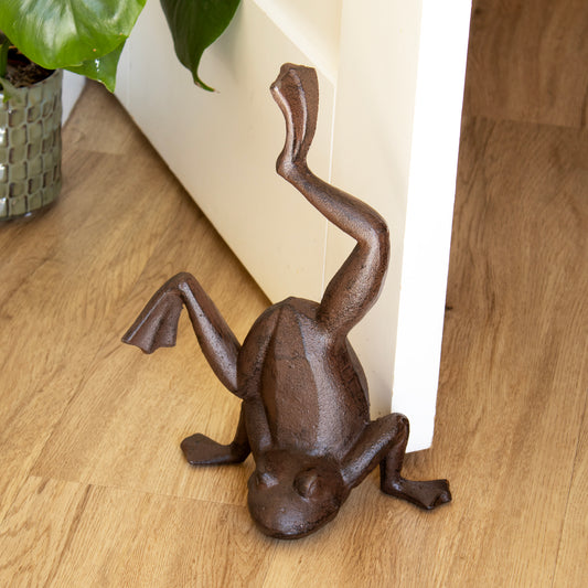 Large Cast Iron Frog Doorstop