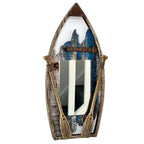 Rustikaler Paddelboot-Wandspiegel