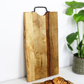 Mango Wood Chopping Board With Metal Handle
