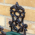 Ornate Scroll Cast Iron Hose Holder