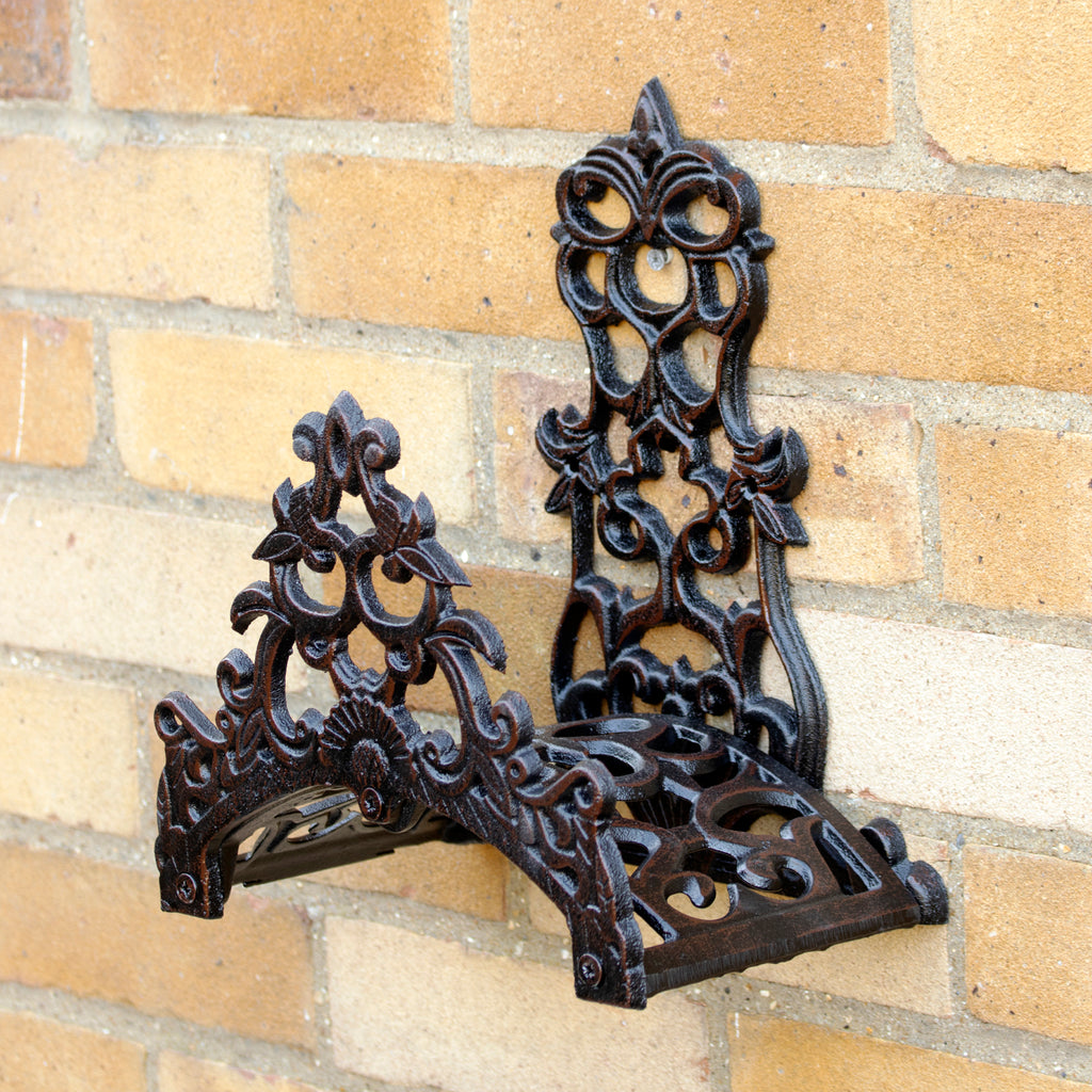 Ornate Scroll Cast Iron Hose Holder