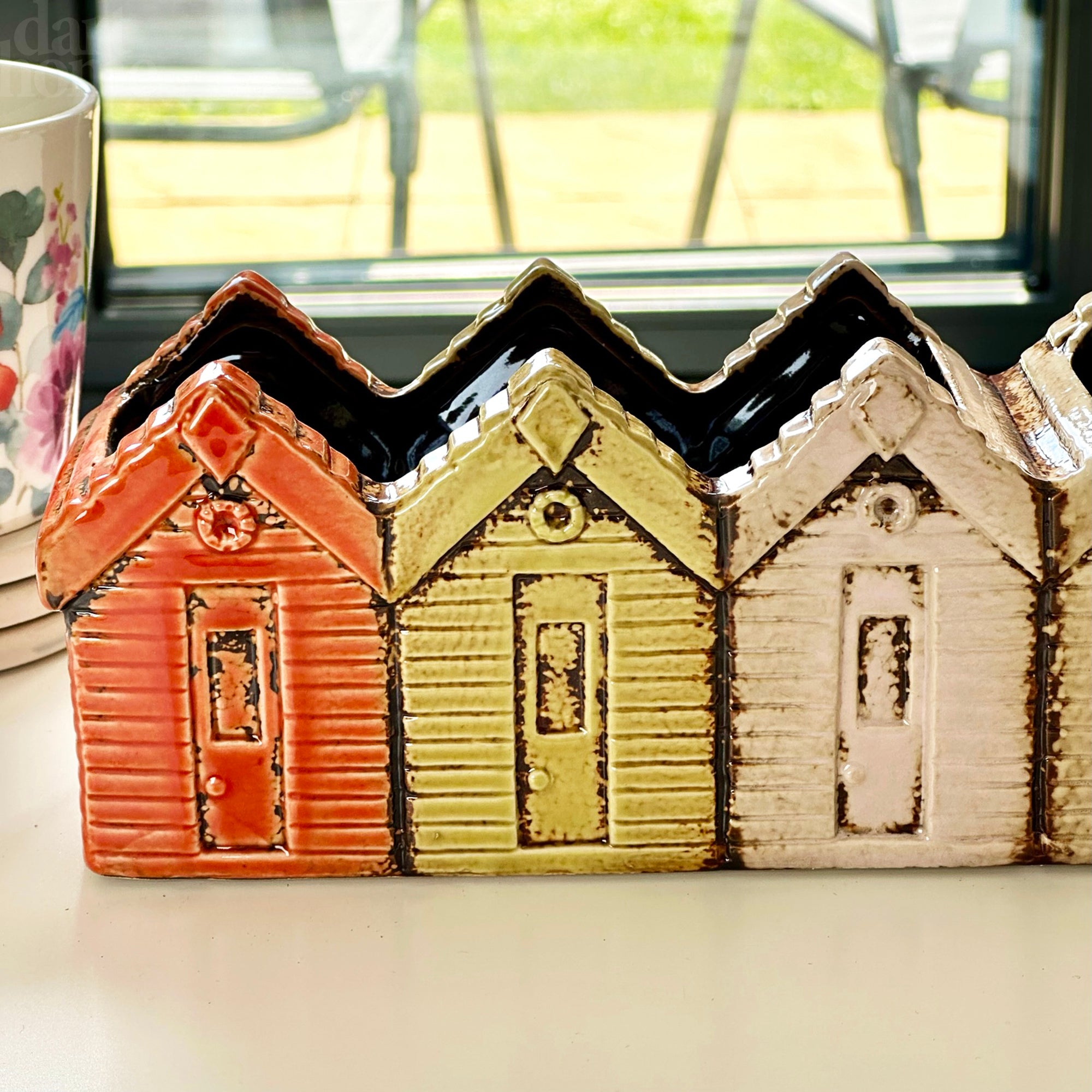 Large Ceramic Beach Hut Planter