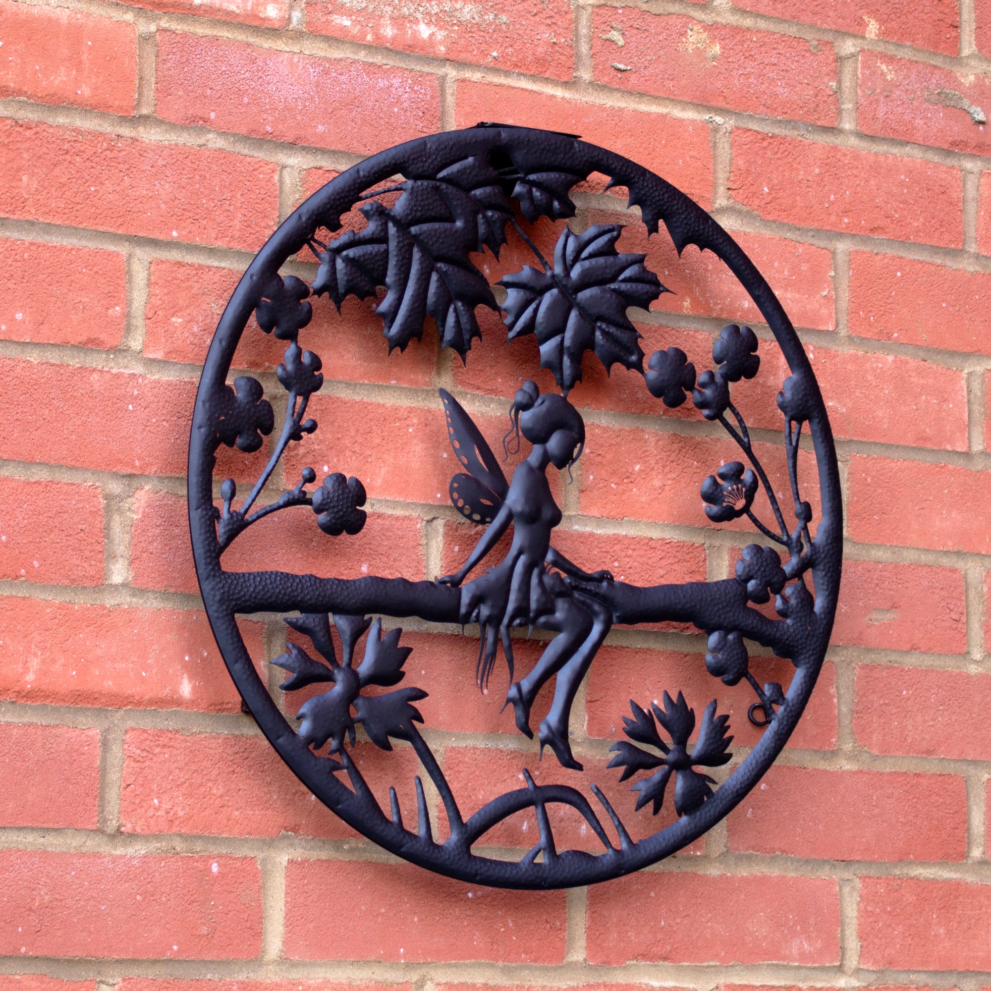 Fairy Silhouette Solar Backlit Garden Wall Art