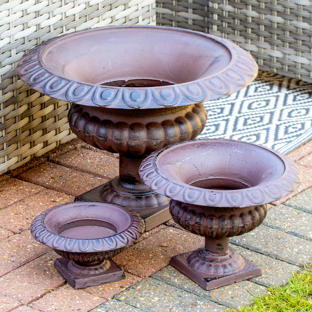 Cast Iron Wide French Urn Planter