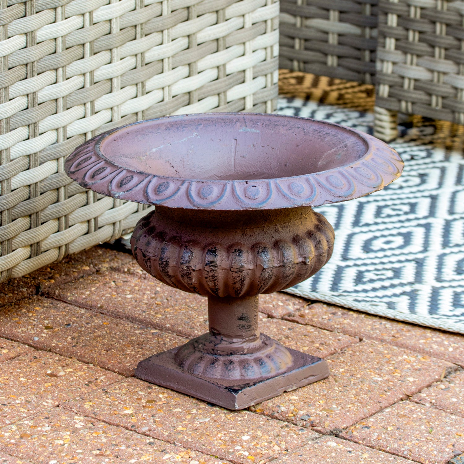 Cast Iron Wide French Urn Planter