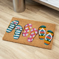 Floral Summer Sandals Doormat