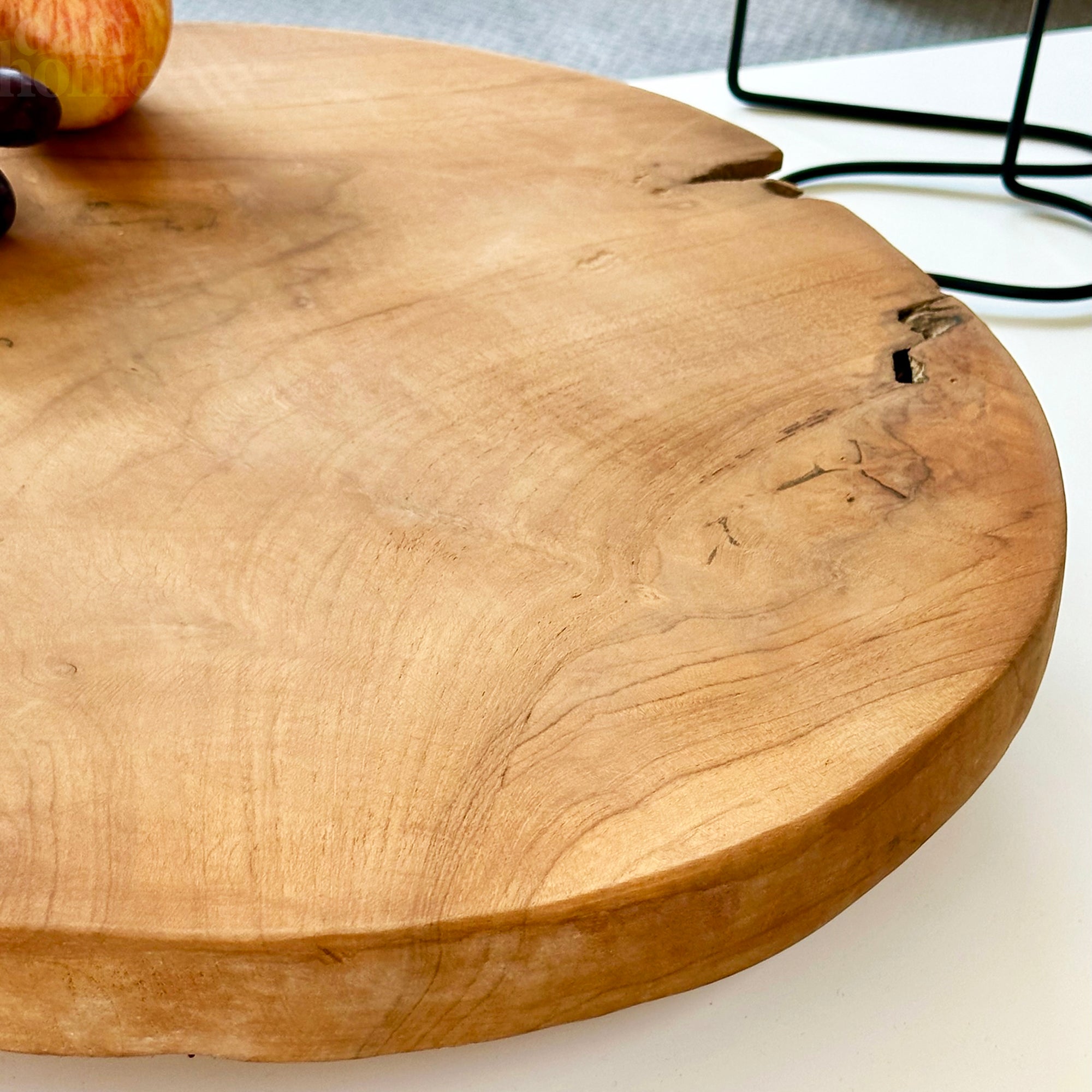 Teak Root Mushroom Serving Board With Feet