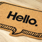 Hello Speech Bubble Doormat