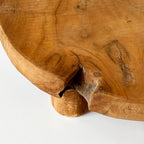 Teak Root Mushroom Serving Board With Feet