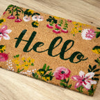 Floral Hello Doormat