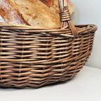 Antique Wash Willow Shopping Basket