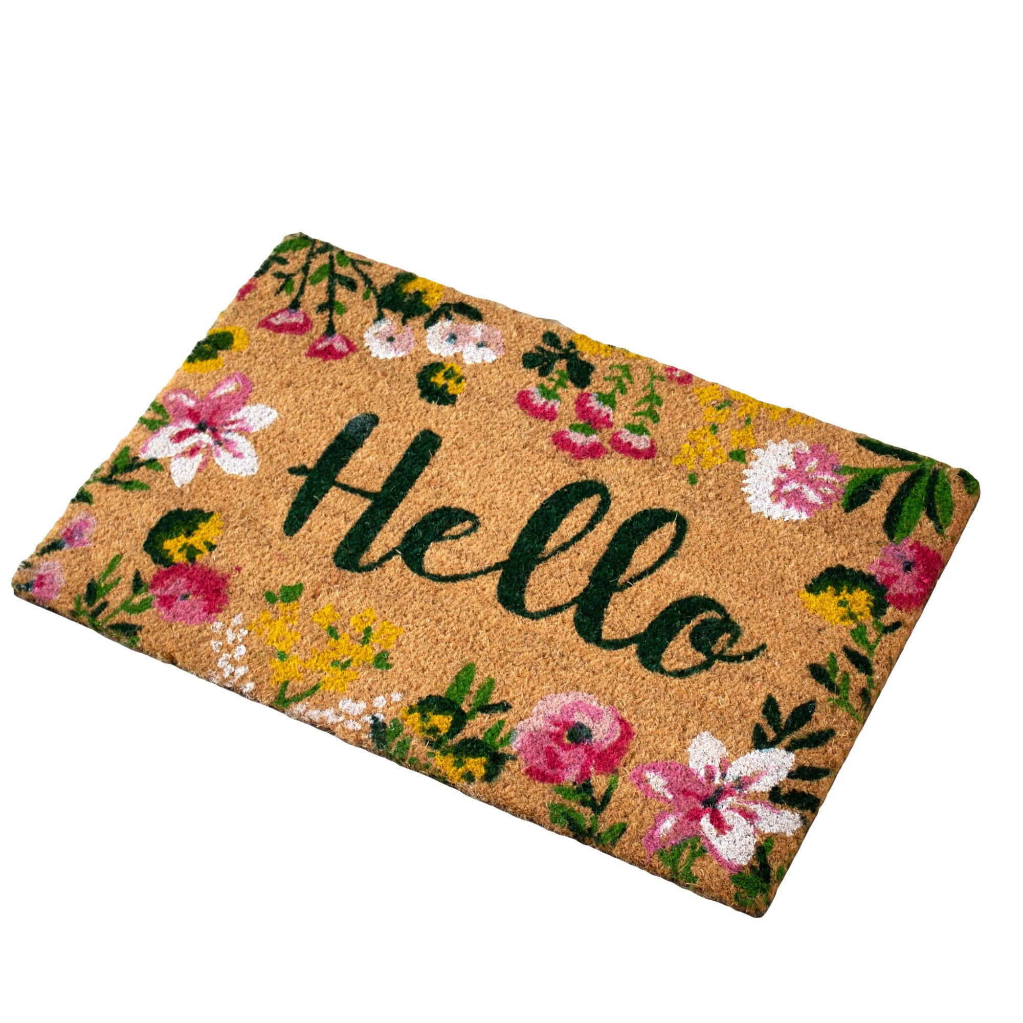 Floral Hello Doormat