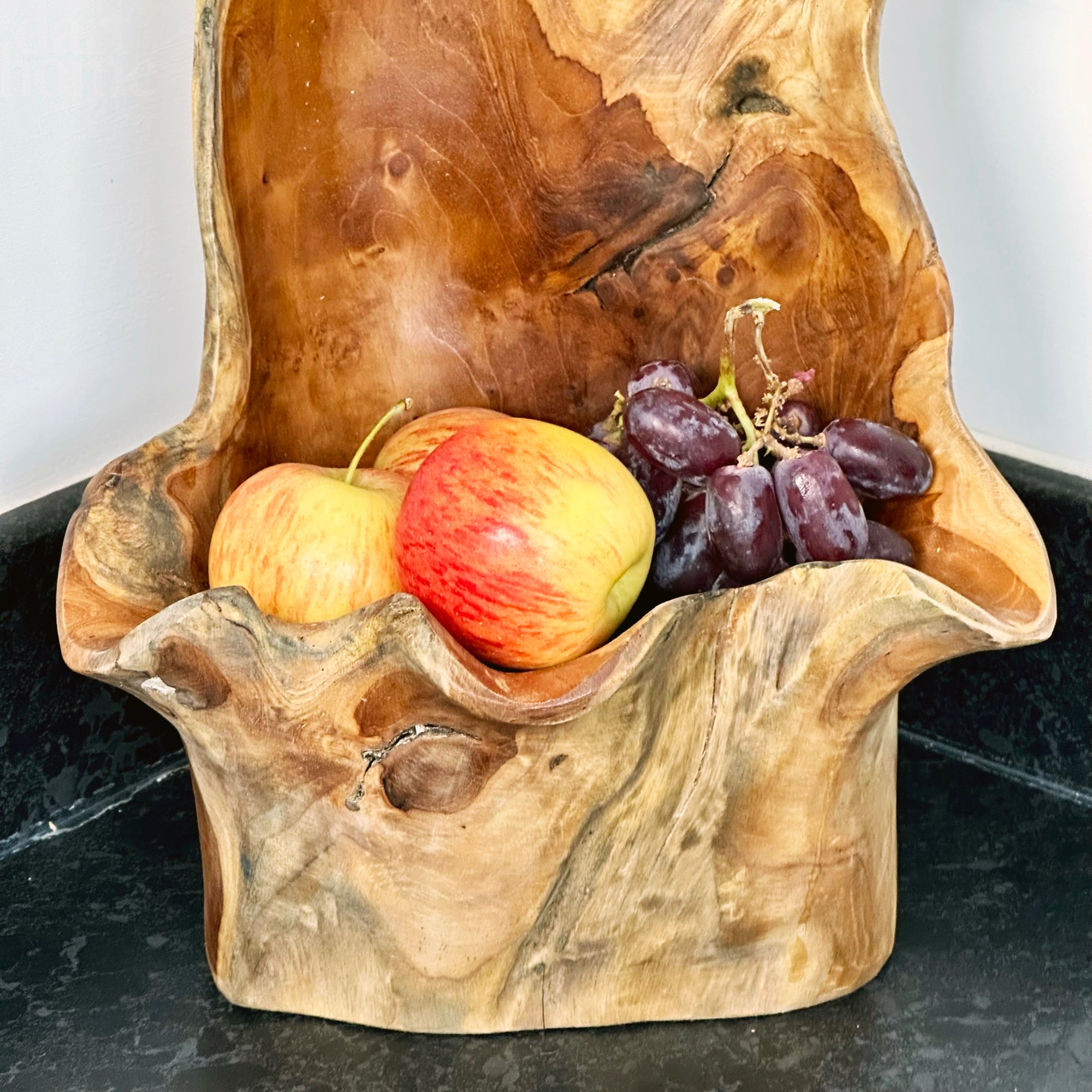 Teak Root Tall Leaf Bowl 50cm