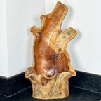 Teak Root Tall Leaf Bowl 50cm