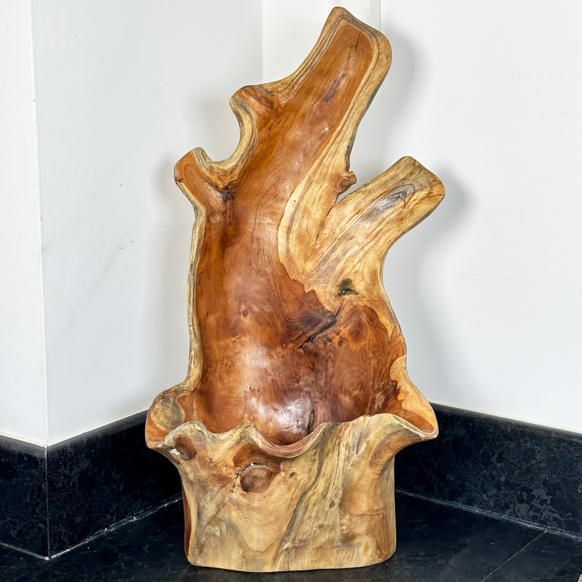 Teak Root Tall Leaf Bowl 50cm