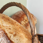 Antique Wash Willow Shopping Basket