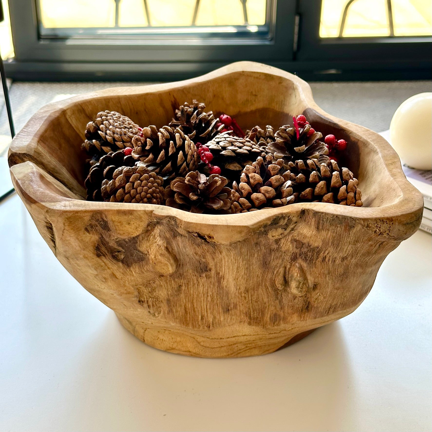 Teak Root Fruit Bowl Large