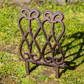 Classic Heart Loop Cast Iron Garden Lawn Edging