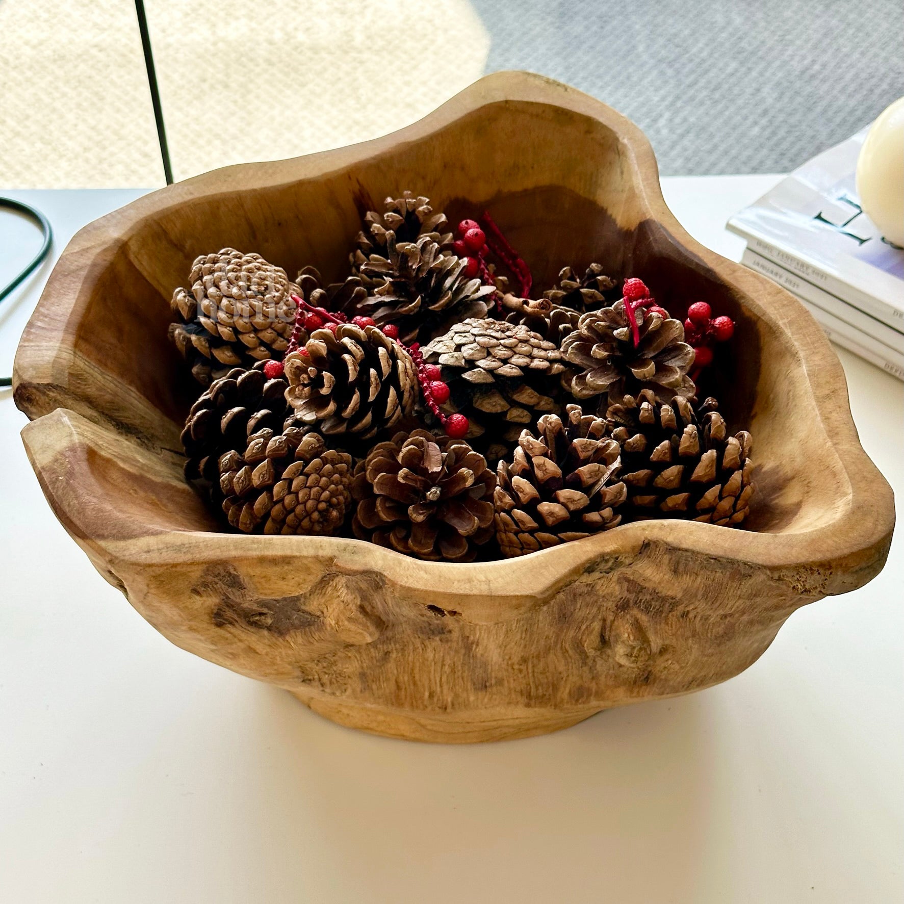 Teak Root Fruit Bowl Large