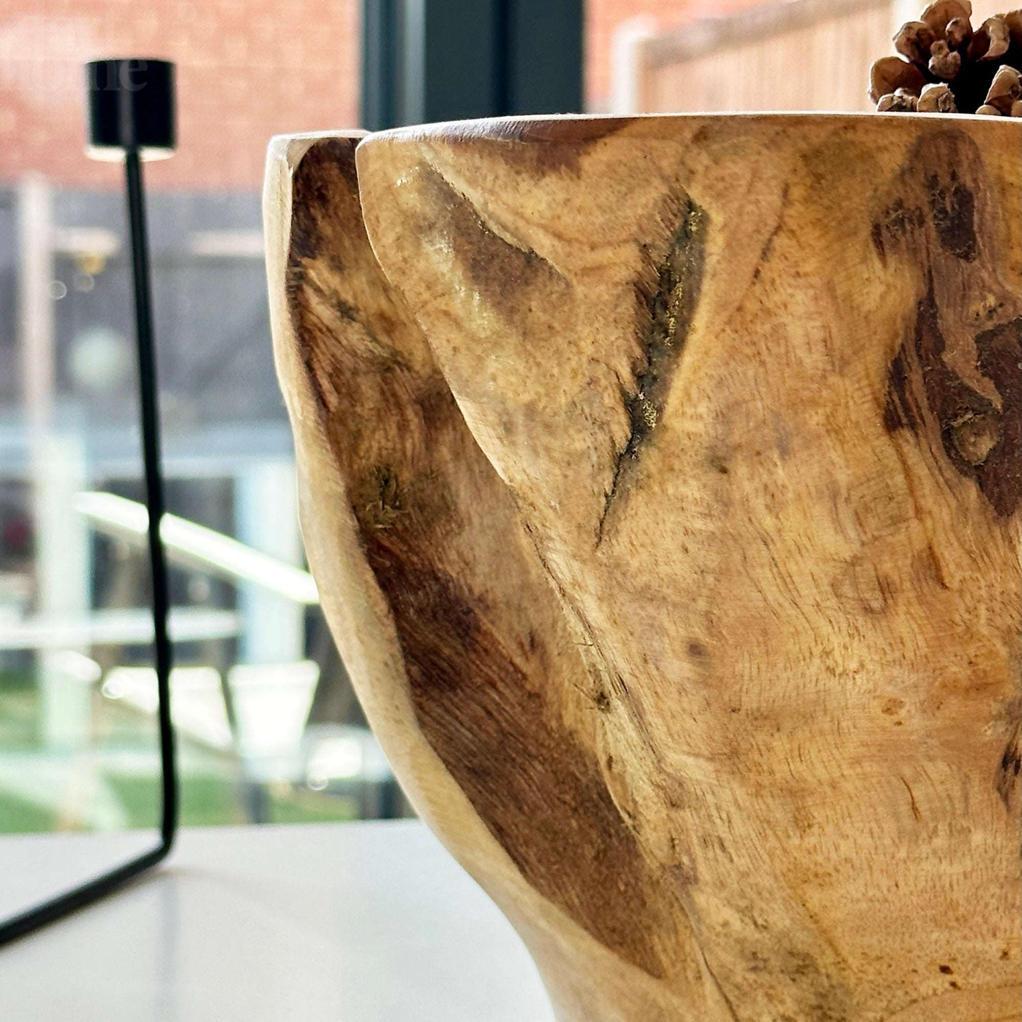 Teak Root Fruit Bowl Large