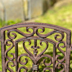 Ornate Scroll Cast Iron Garden Connectable Lawn Edging