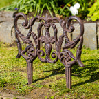 Victorian Scroll Cast Iron Garden Lawn Edging