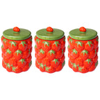 Strawberry Ceramic Kitchen Storage Jar