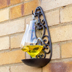 Ornate Cast Iron Thunder Glass Barometer