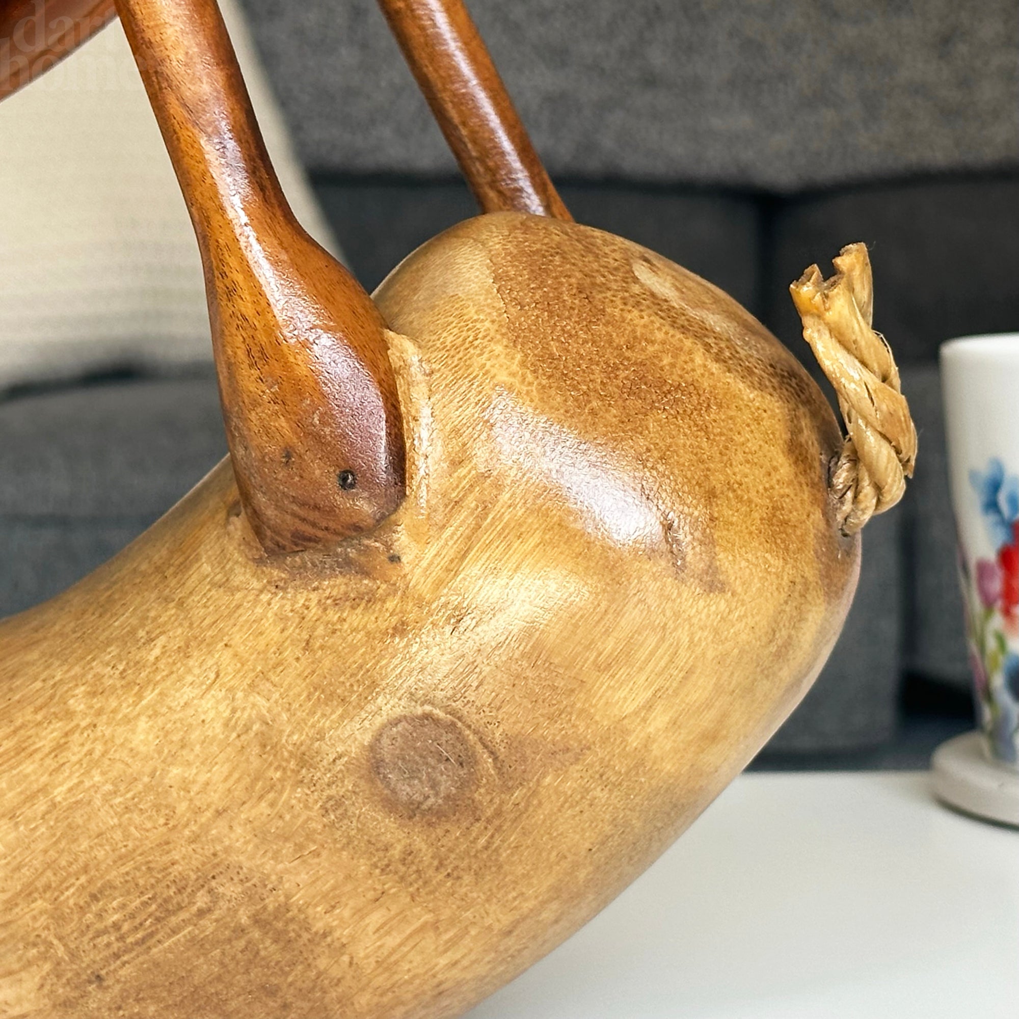 Rustic Drunken Pig Wine Bottle Holder