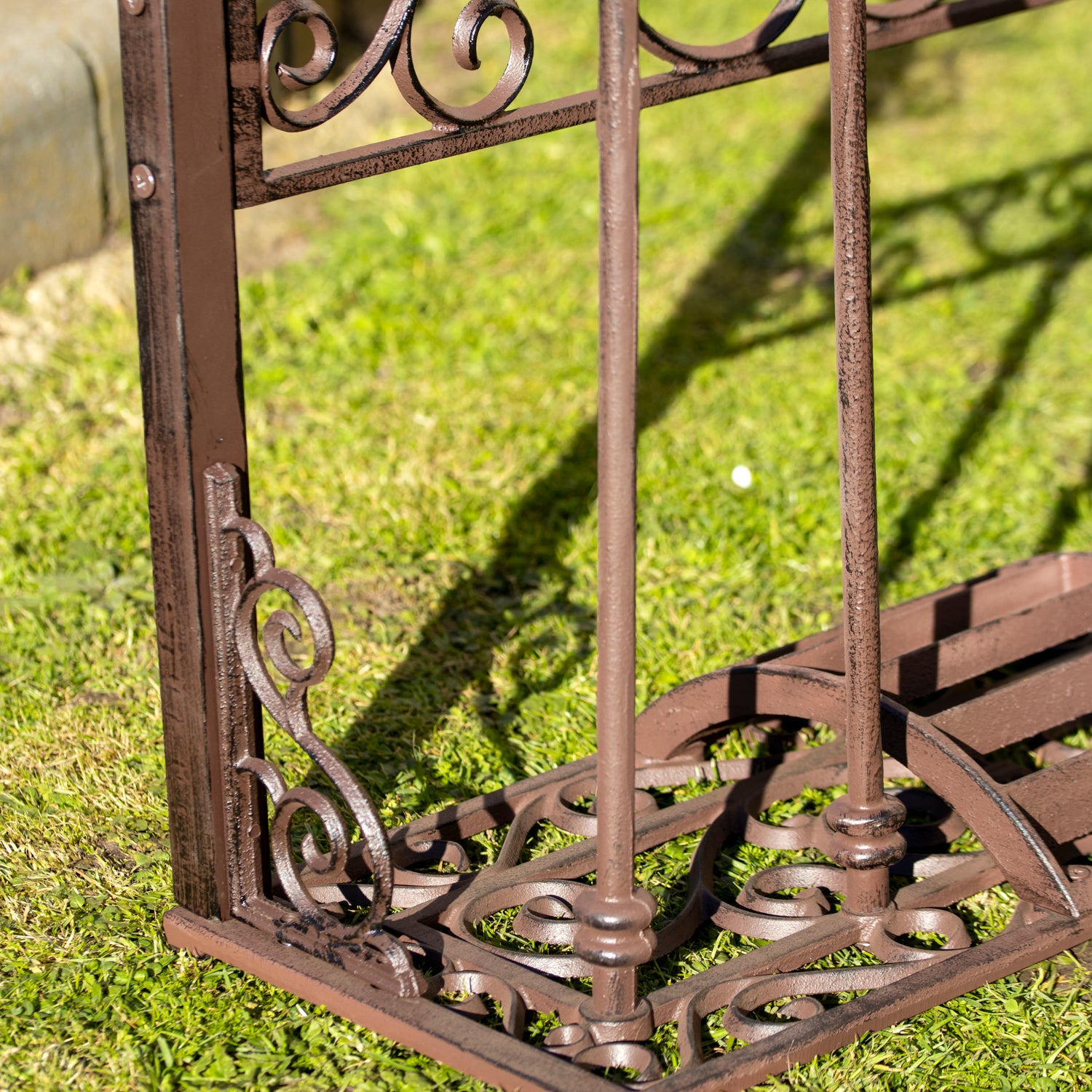 Ornate Cast Iron 2 Pair Boot Rack Stand
