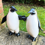 Large Penguin Pair Garden Sculptures