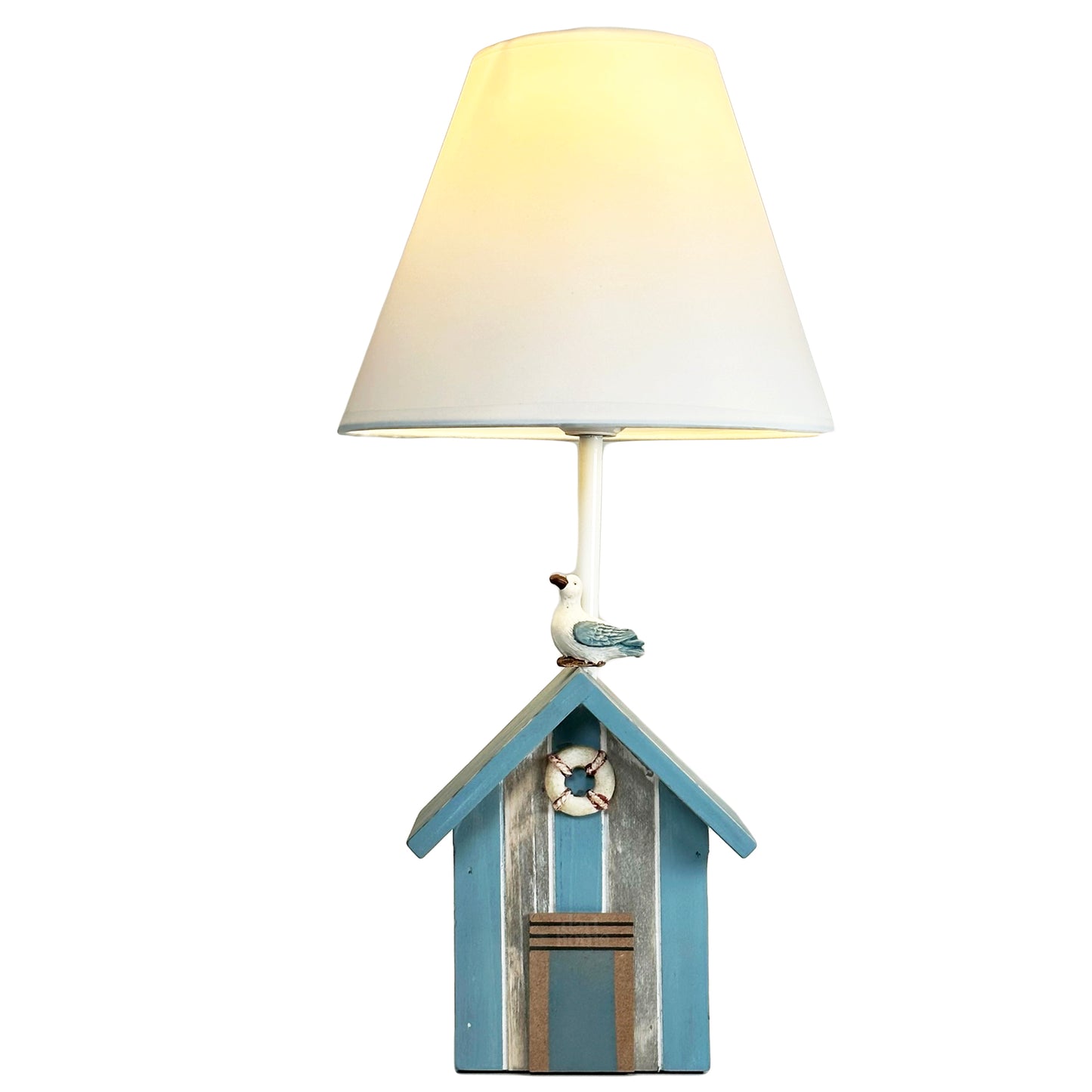 Blue Beach Hut Lamp
