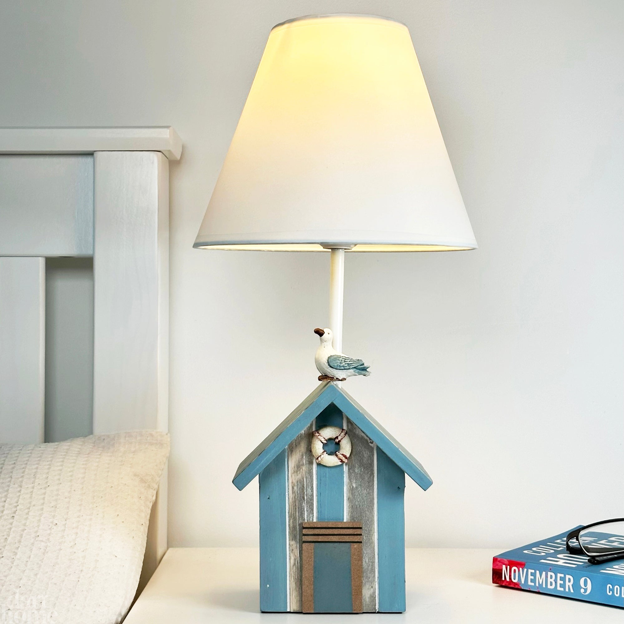 Blue Beach Hut Lamp