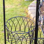 Round Folding 3 Plant Pot Stand