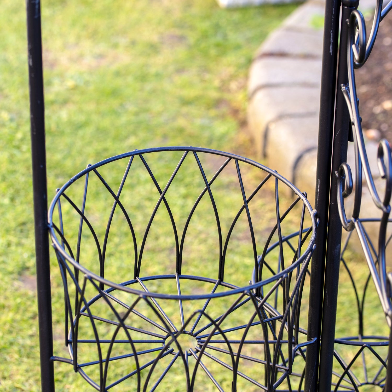 Round Folding 3 Plant Pot Stand