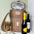 Wicker 2 Bottle Chilled Carry Basket