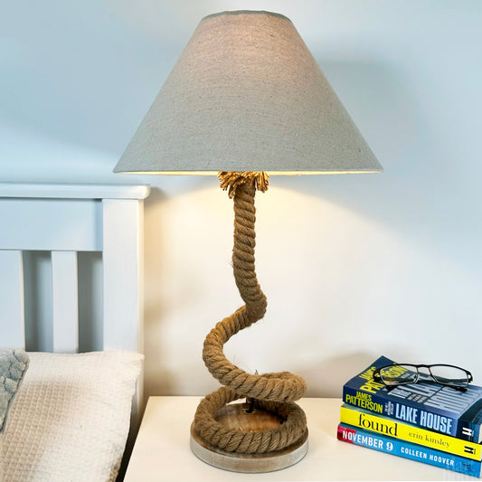 Nautical Twisted Rope Lamp