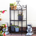 Half Round 3 Tier Folding Plant Stand