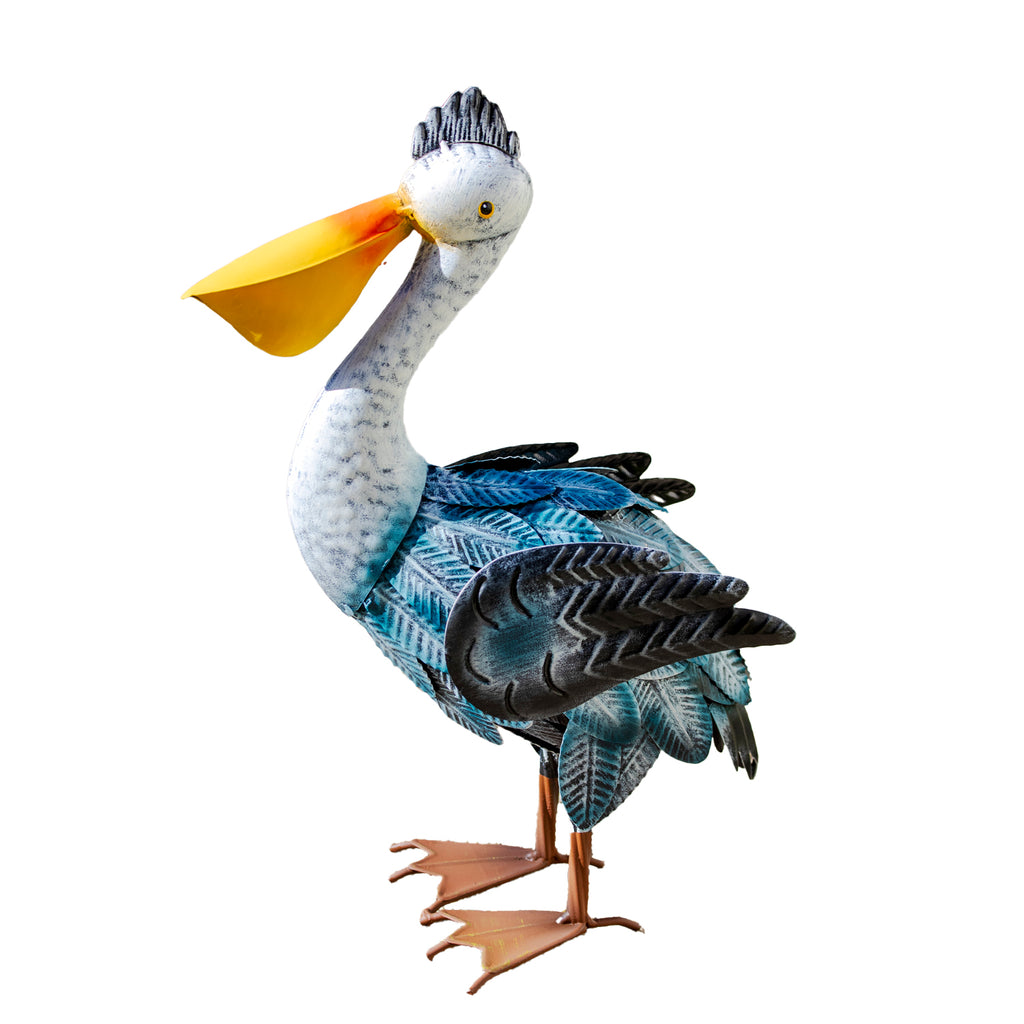 Metal Pelican Garden Ornament