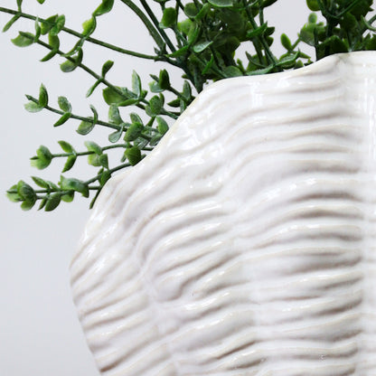 White Shell Vase