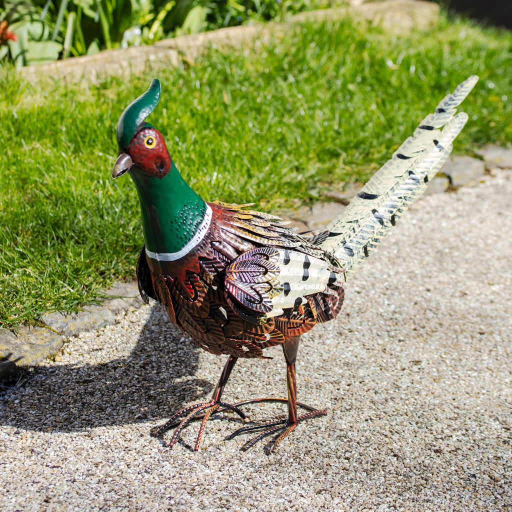 Metal Pheasant Garden Ornament