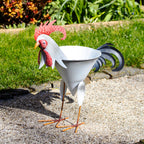 Metal Rooster Planter