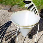 Metal Zebra Planter