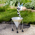 Metal Zebra Planter