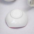Set Of 6 Red Patterned Snack Bowls
