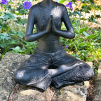 Black Yoga Woman Figurine
