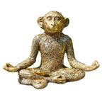 Gold Yoga Monkey Figurine A